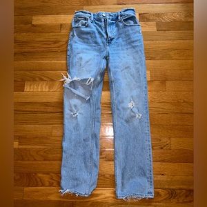 Abercrombie 90s high rise straight leg size 26 short!